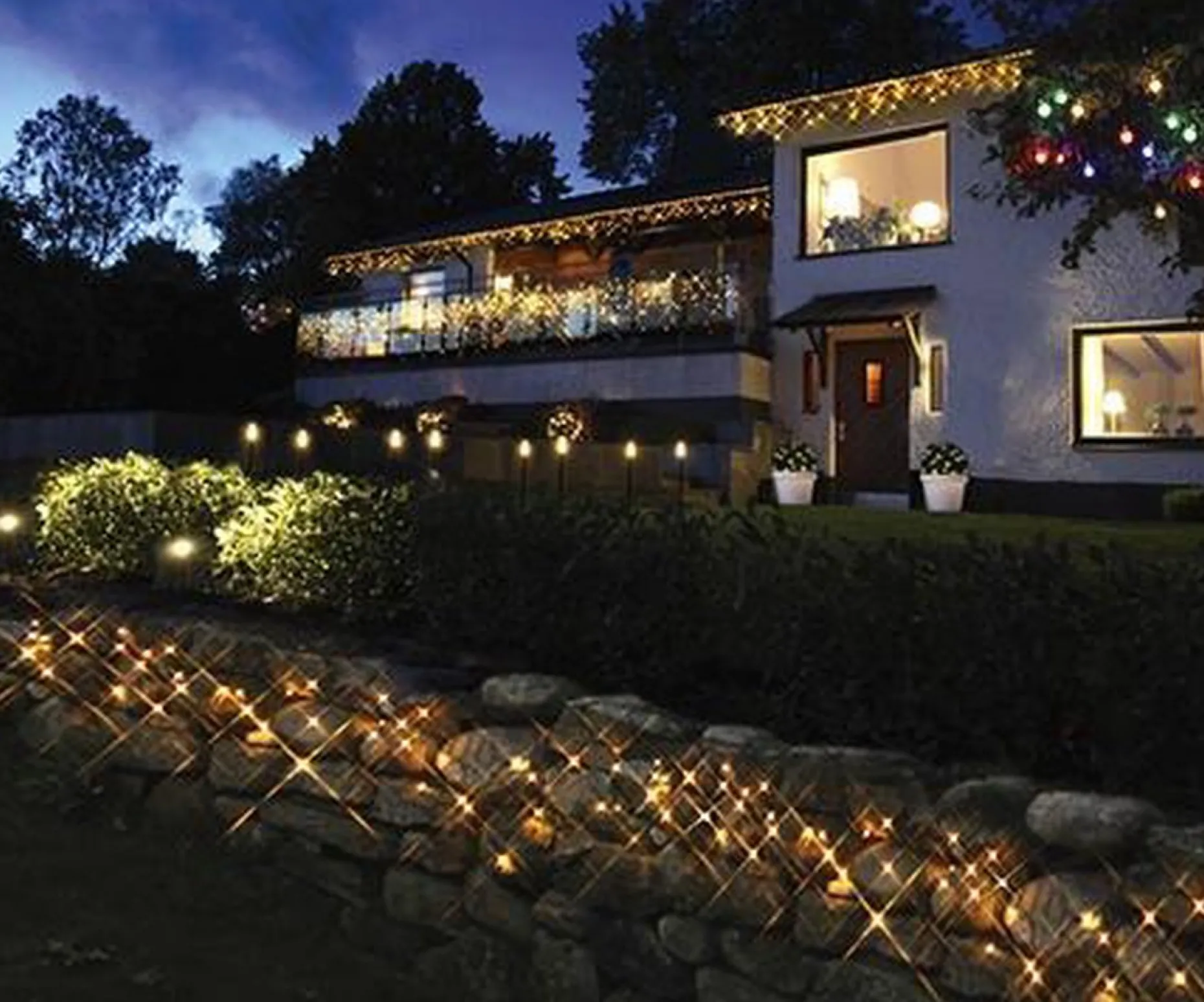Luca lighting Kerstlichtsnoeren^ Connect 24 Lichtsnoer Met 98 Led Lampjes - L1000 Cm - Warm Wit