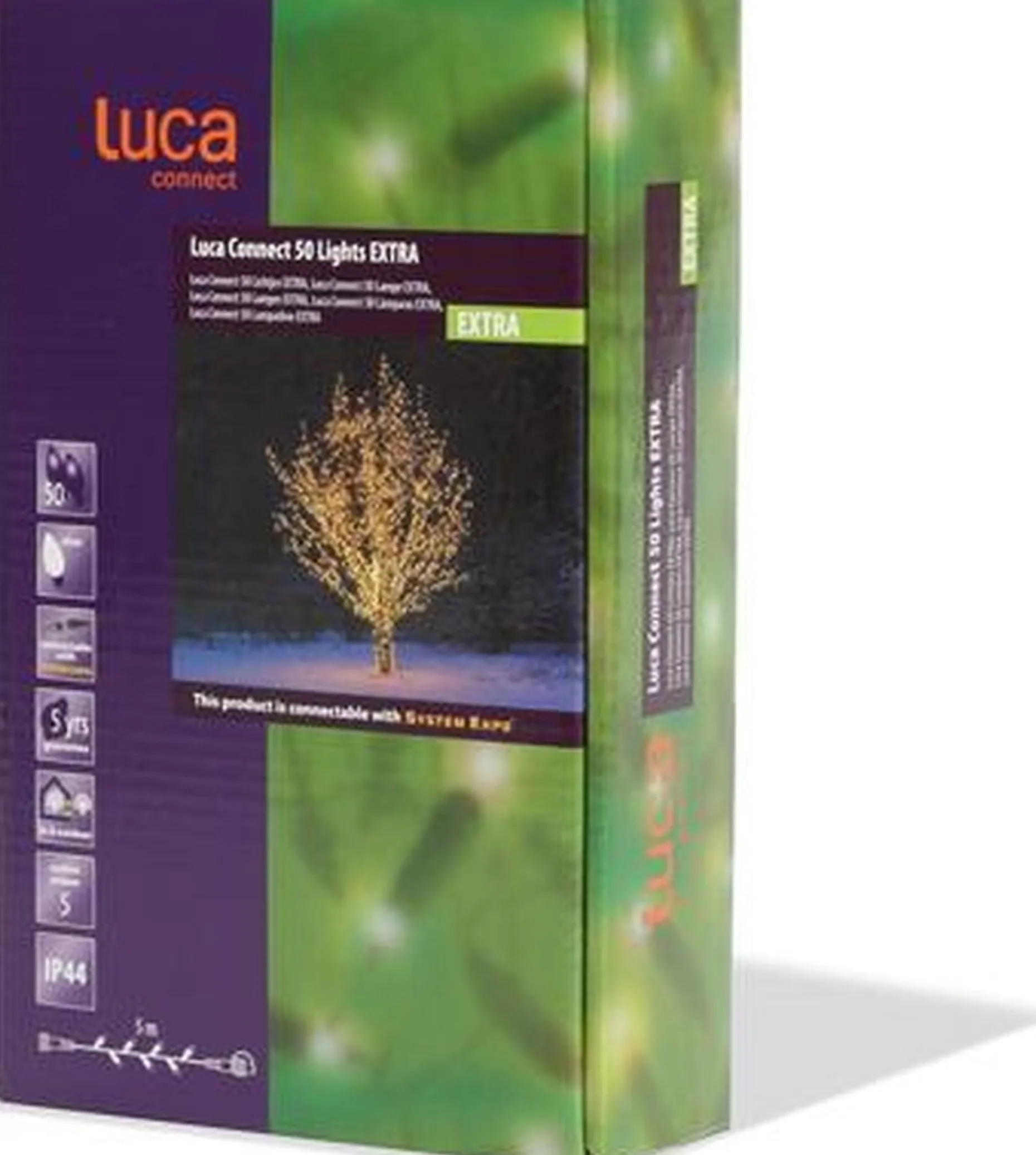 Luca lighting Kerstlichtsnoeren^ Connect Xp Lichtsnoer Met 50 Led Lampjes - L500 Cm - Helder Wit