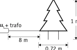 Luca lighting Verlichte Kerstfiguren^ Garden D'Light Kerstboom Tuinsteker Met Warm Witte Led Verlichting - L72 X H100 Cm - Zwart