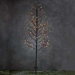 Luca lighting Verlichte Kerstfiguren^ - Garden D''Light Tak Boom Zwart Warm Wit 118Led Ip44 8 Function Controller En Timer - L80Xh150Cm - Woonaccessoires En Seizoensgebondendecoratie (Europese Stekker )