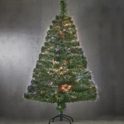 Luca lighting Kunstkerstbomen^ Greenwood Kunstkerstboom Met Fibre Optic Verlichting - H180 Cm - Multikleur