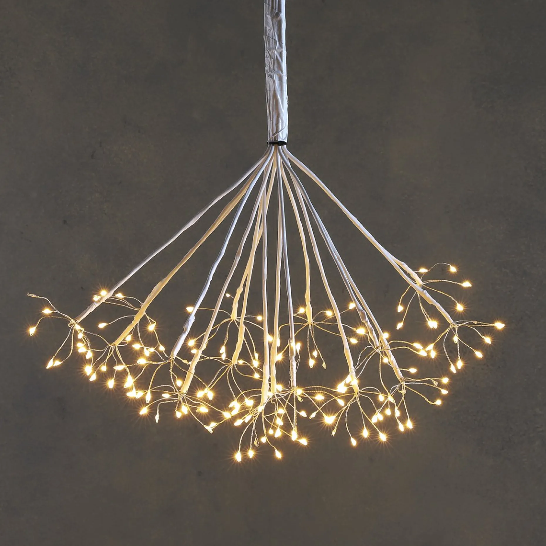 Luca lighting Verlichte Kerstfiguren^ Kerstverlichting Paardenbloem Met 160 Warm Witte Led Lampjes - O80 Cm - Zilver