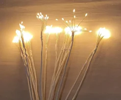 Luca lighting Verlichte Kerstfiguren^ Kerstverlichting Paardenbloem Met 160 Warm Witte Led Lampjes - O80 Cm - Zilver