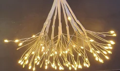 Luca lighting Verlichte Kerstfiguren^ Kerstverlichting Paardenbloem Met 160 Warm Witte Led Lampjes - O80 Cm - Zilver
