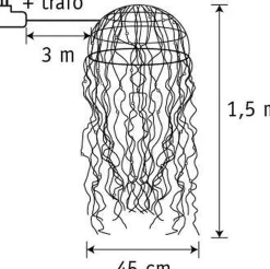 Luca lighting Verlichte Kerstfiguren^ Kroonluchter Kwal Met Warm Witte Led Verlichting - H150 X O45 Cm - Zilver