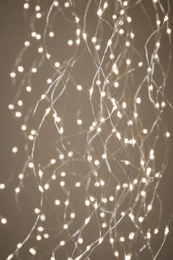 Luca lighting Verlichte Kerstfiguren^ Kroonluchter Kwal Met Warm Witte Led Verlichting - H150 X O45 Cm - Zilver