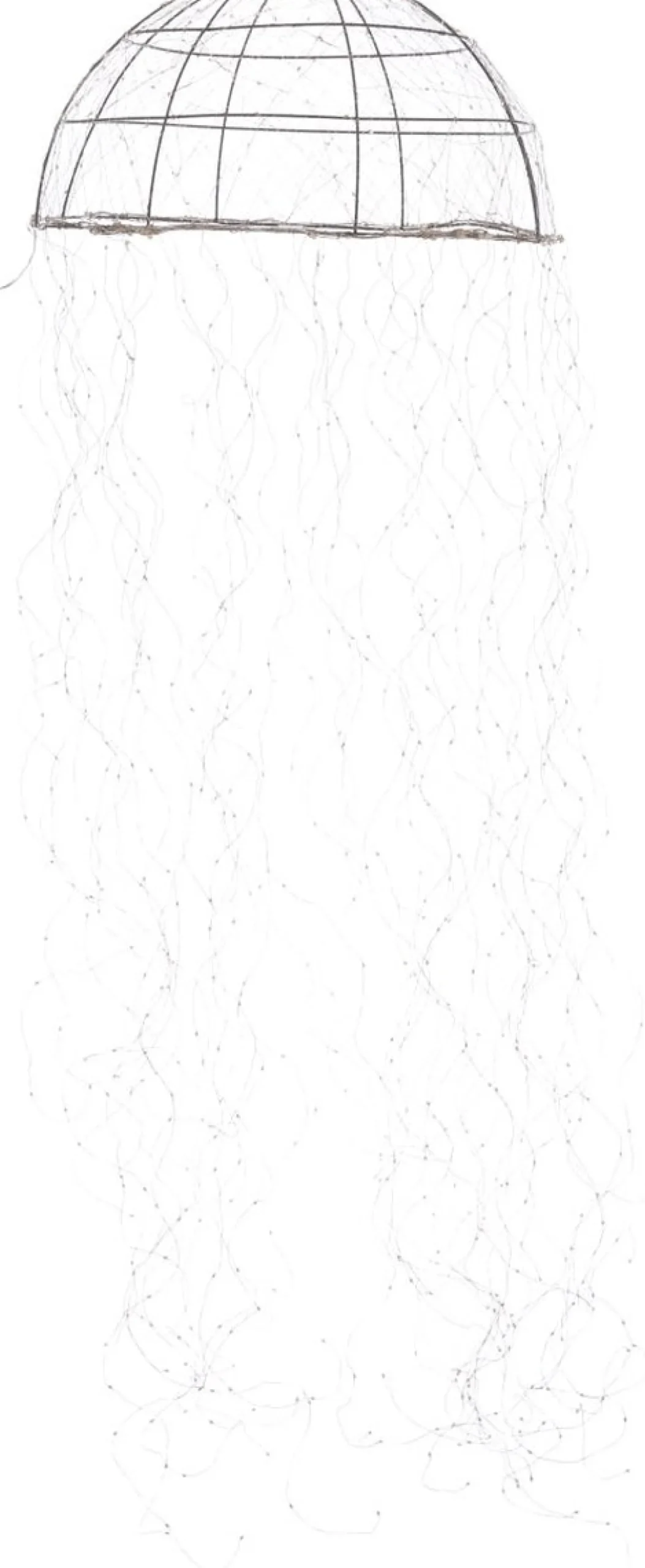 Luca lighting Verlichte Kerstfiguren^ - Kroonluchter Kwal Zilver Warm Wit 1280Led Ip44 - L200Xd60Cm - Woonaccessoires En Seizoensgebondendecoratie (Europese Stekker )