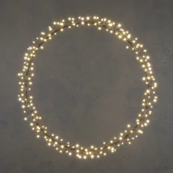 Luca lighting Verlichte Kerstfiguren^ Lichtkrans Met Warm Witte Led Verlichting - O50 Cm - Zwart