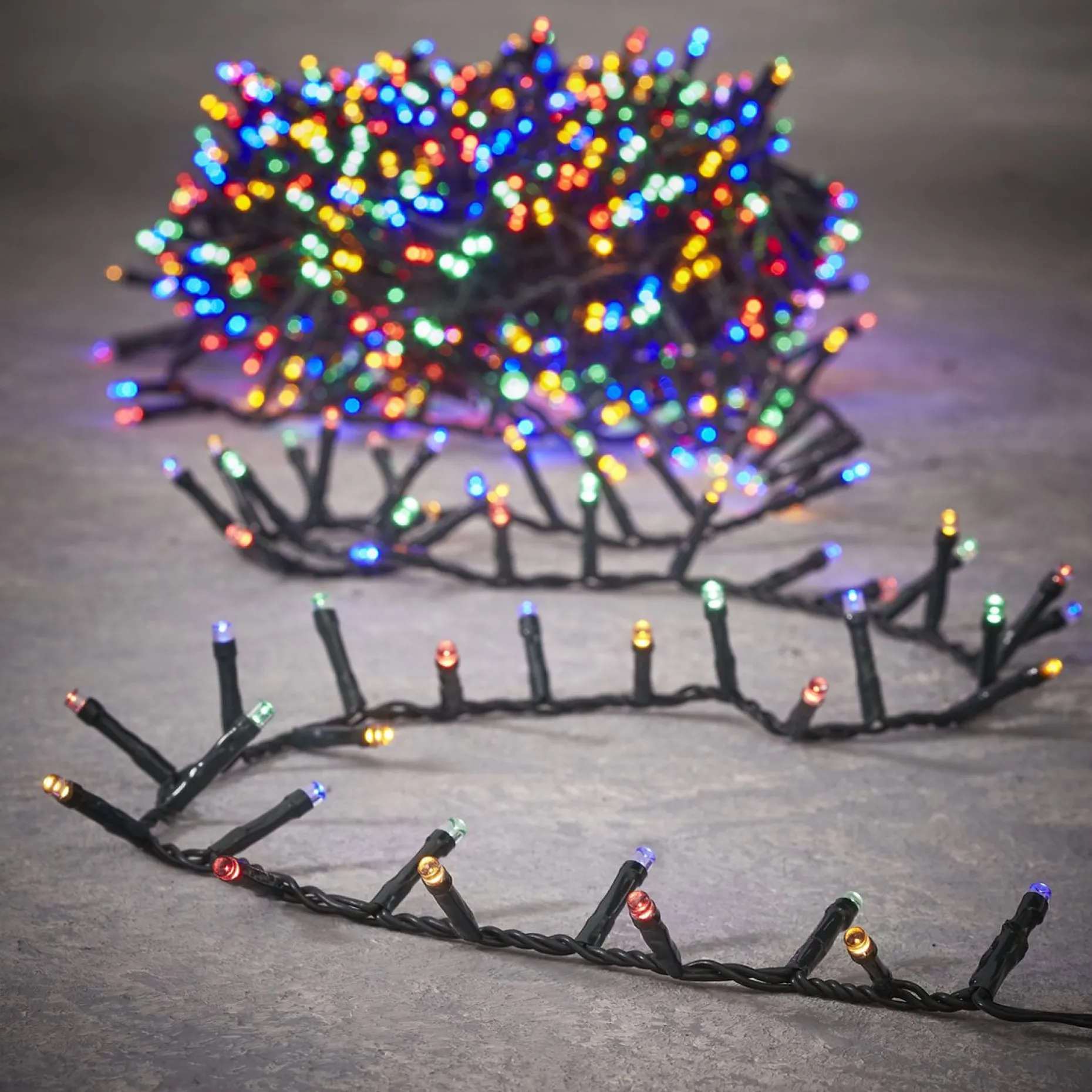 Luca lighting Kerstlichtsnoeren^ - Snake Light Multicolour 2000Led Ip44 8 Function Controller And Timer - L4000Cm