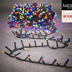 Luca lighting Kerstlichtsnoeren^ - Snake Light Multicolour 2000Led Ip44 8 Function Controller And Timer - L4000Cm