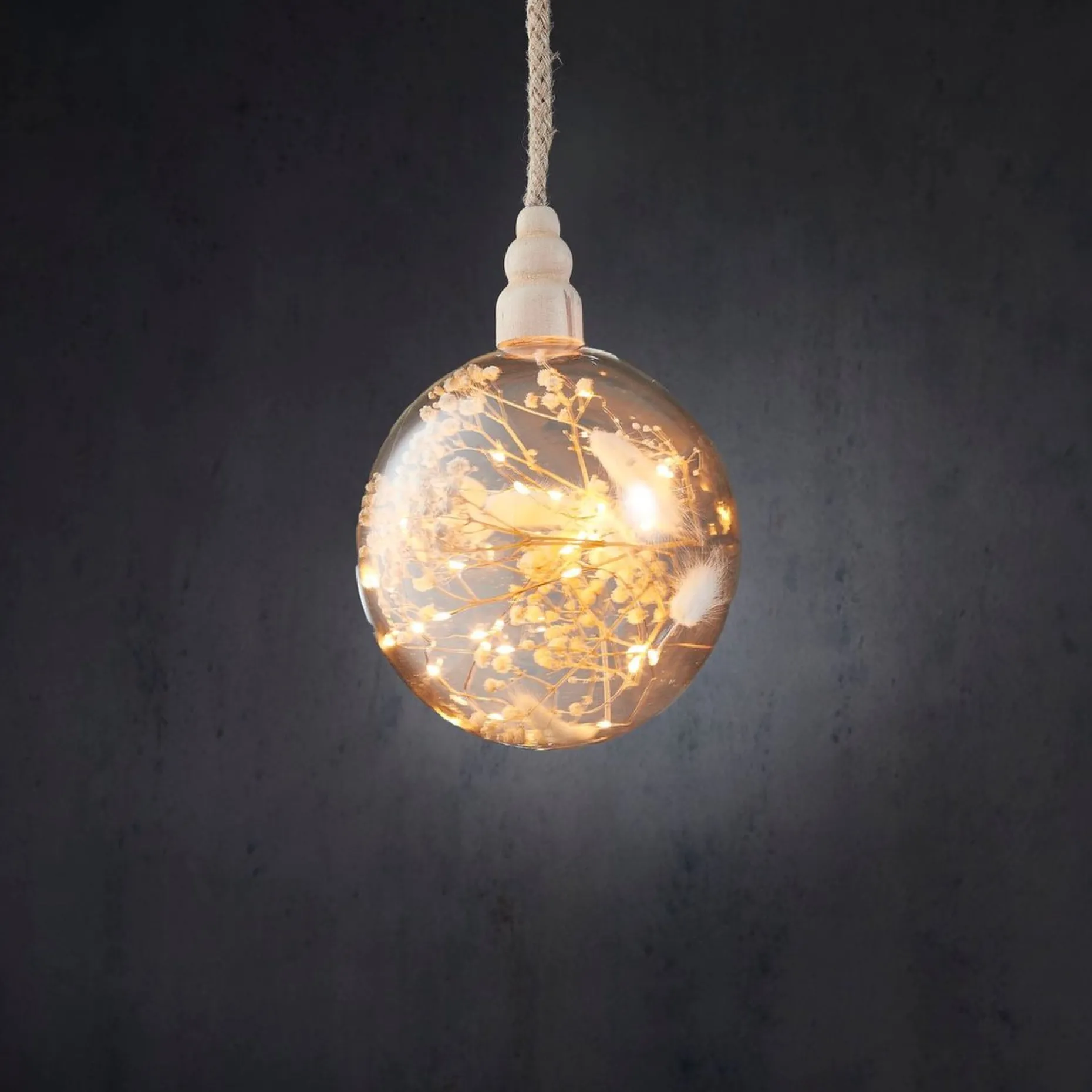Luca lighting Verlichte Kerstfiguren^Luca Lightning Kerstverlichting Decoratieve Bal 30 Led Lampjes Op Batterij 80X14Cm
