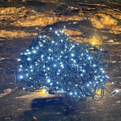 Luksus Lichtgordijnen^™ Led Gordijn - Ijspegel Verlichting | Dual Color 1440 Led Lampjes Extra Warm Wit + Koud Wit | Voor Binnen En Buiten | 30 + 10 Meter Snoer | 9 Lichtstanden & Timer Functie