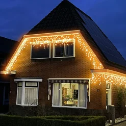 Luksus Lichtgordijnen^™ Led Gordijn - Ijspegel Verlichting | Dual Color 960 Led Lampjes Extra Warm Wit + Koud Wit | Voor Binnen En Buiten | 20 + 10 Meter Snoer | 9 Lichtstanden & Timer Functie