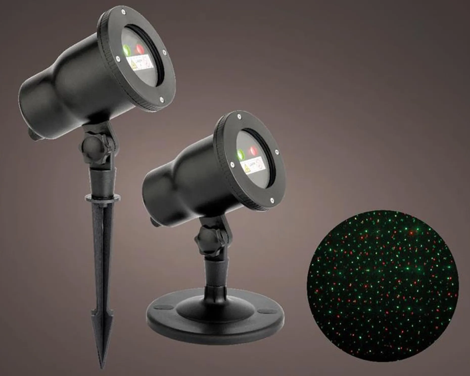 Lumineo Kerstlasers^ Led Laser Projector Met Roterend Effect