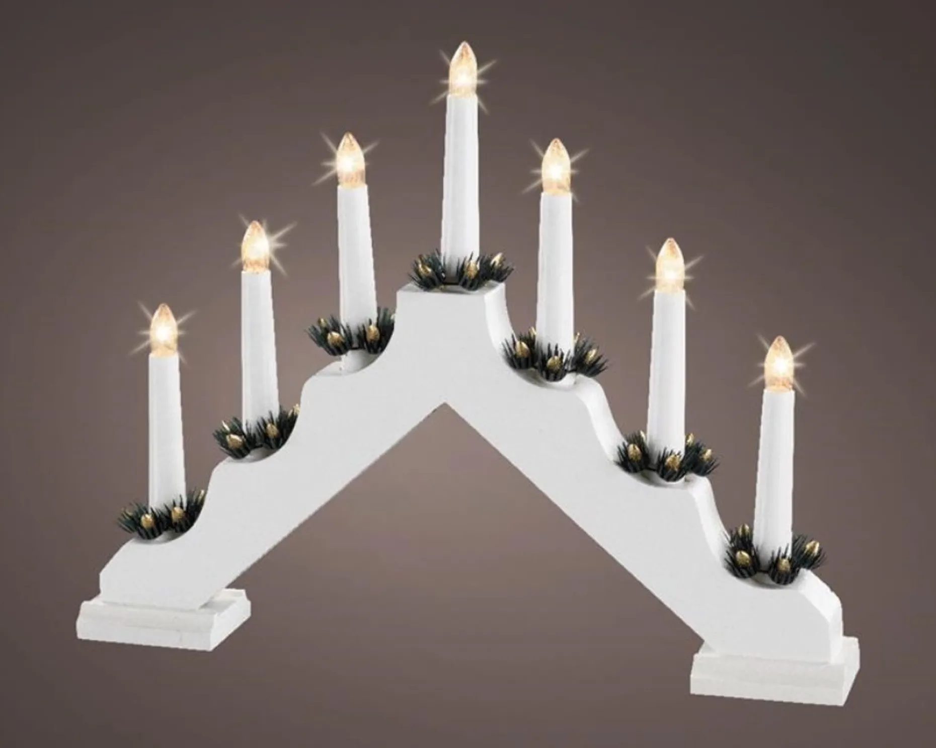 Lumineo Verlichte Kerstfiguren^ Led Vensterverlichting Wit 40Cm
