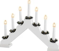 Lumineo Verlichte Kerstfiguren^ Led Vensterverlichting Wit 40Cm
