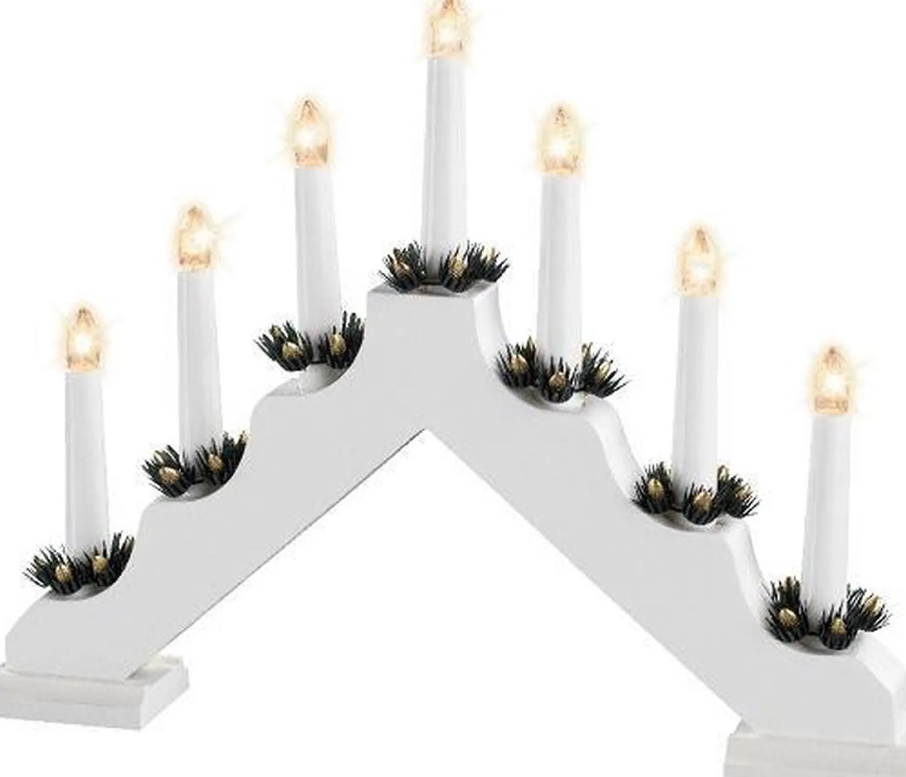 Lumineo Verlichte Kerstfiguren^ Led Vensterverlichting Wit 40Cm