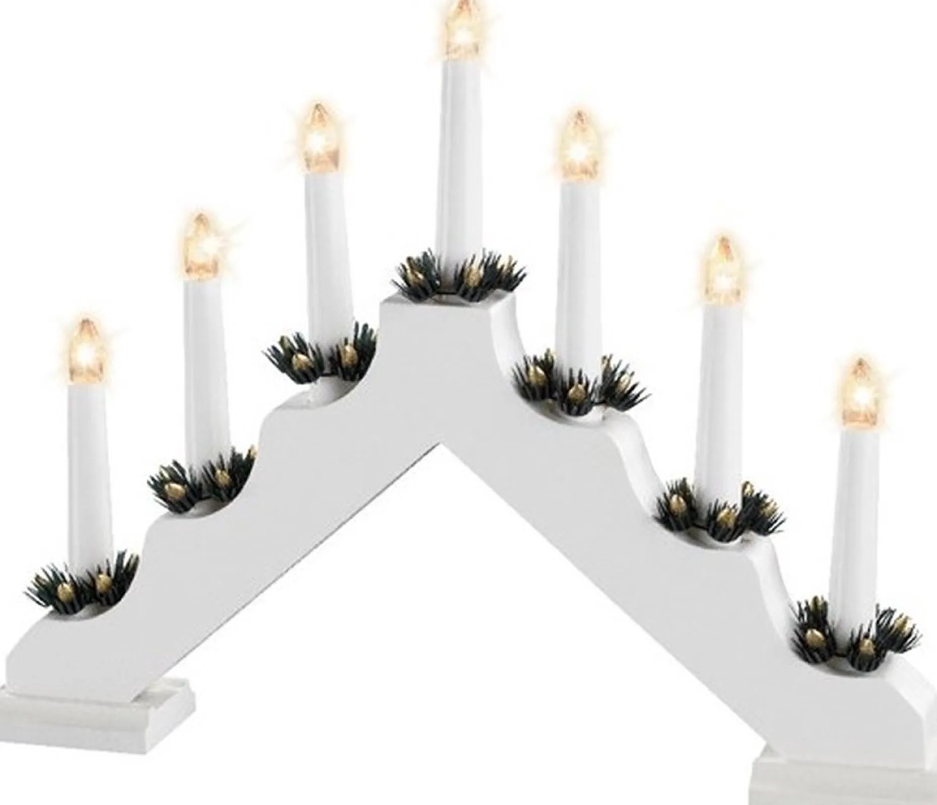 Lumineo Verlichte Kerstfiguren^ Led Vensterverlichting Wit 40Cm