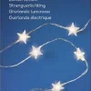 Lumineo Kerstlichtsnoeren^ Lichtsnoer Sterren 20 Led Lampjes Warmwit