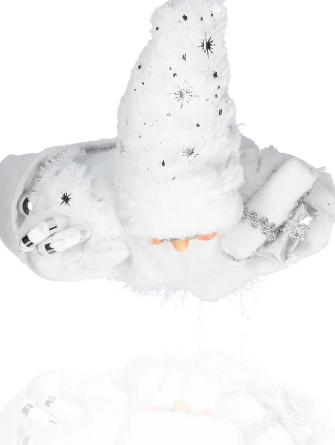discountershop Luxe Afgewerkte Kerst Decoratie | Kerstversiering | 57 Cm | Grijs | Handgemaakt Kerstpop | Shop