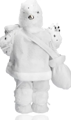 discountershop Luxe Afgewerkte Kerst Decoratie | Kerstversiering | 57 Cm | Grijs | Handgemaakt Kerstpop | Shop