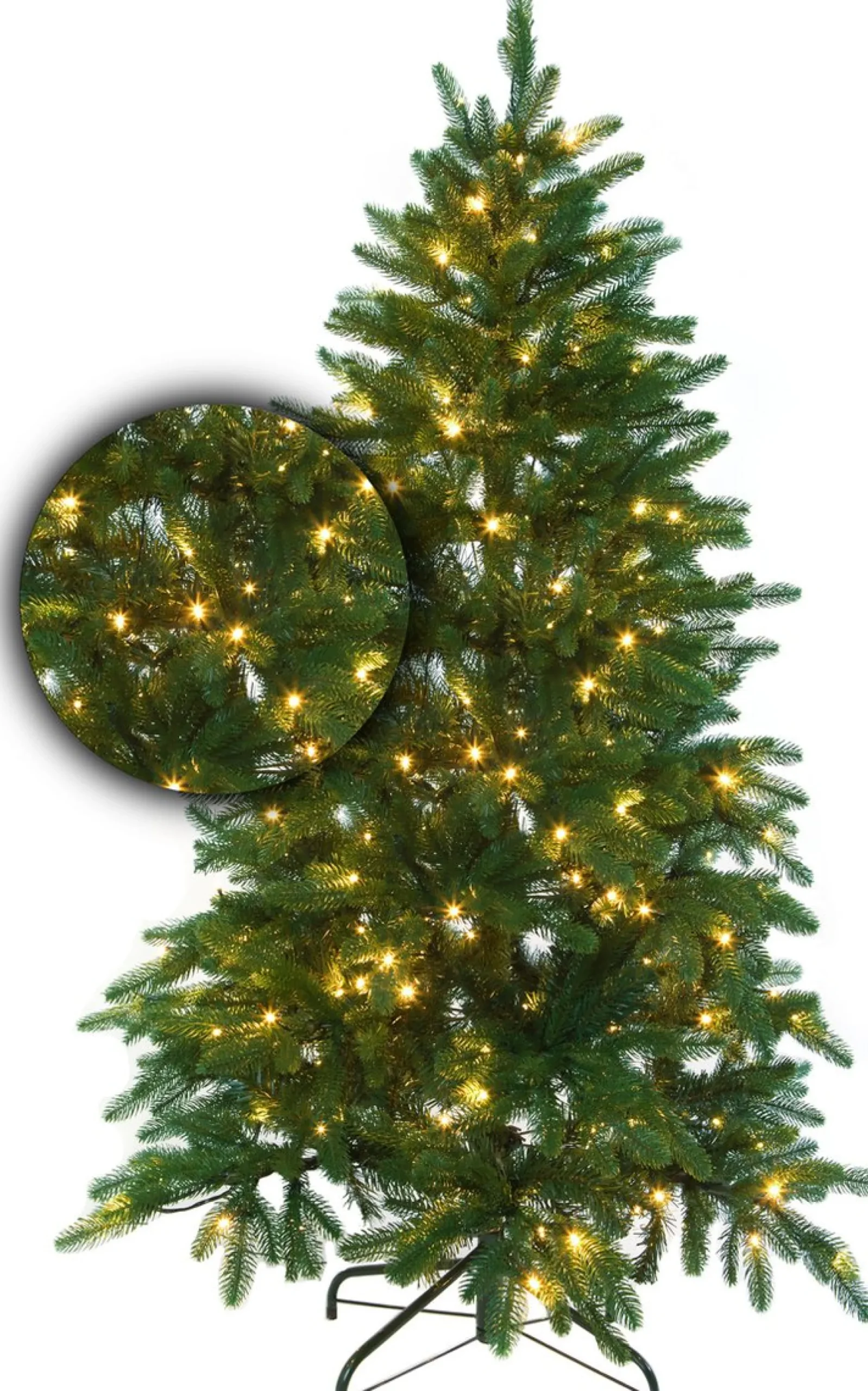 Excellent Trees Kunstkerstbomen^Luxe Kerstboom ® Led Falun Green 180 Cm Met 270 Lampen