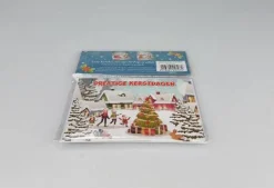Merkloos Kerstkaarten^Luxe Kerstkaart 3D Pop-Up - Multicolor - A5