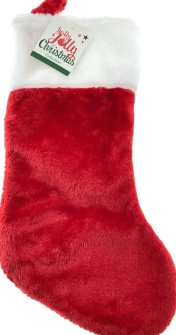 Benza Luxe Kerstsok Kerst Sok Met Ophang Lus - 44 X 24 Cm Shop