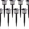 Merkloos Kerstlasers^Luxe Solar Tuinverlichting - Tuinverlichting - Tuinfakkels - Tuinverlichting Op Zonne-Energie - Led - Koud Wit - 8X