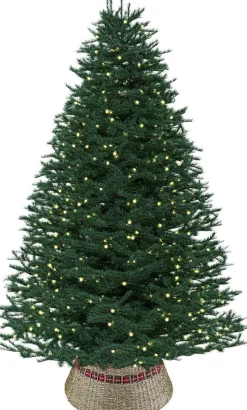 Meisterhome Kerstboomstandaarden^ Kerstboomring Kraag Kerstboomrok - H23 X O60 Cm - Zeegras - Naturel Bruin 3 Elementen