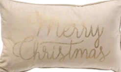 Merkloos Merry Christmas - Sierkussen 30X50 Kerst Decoratie - Velvet Fashion