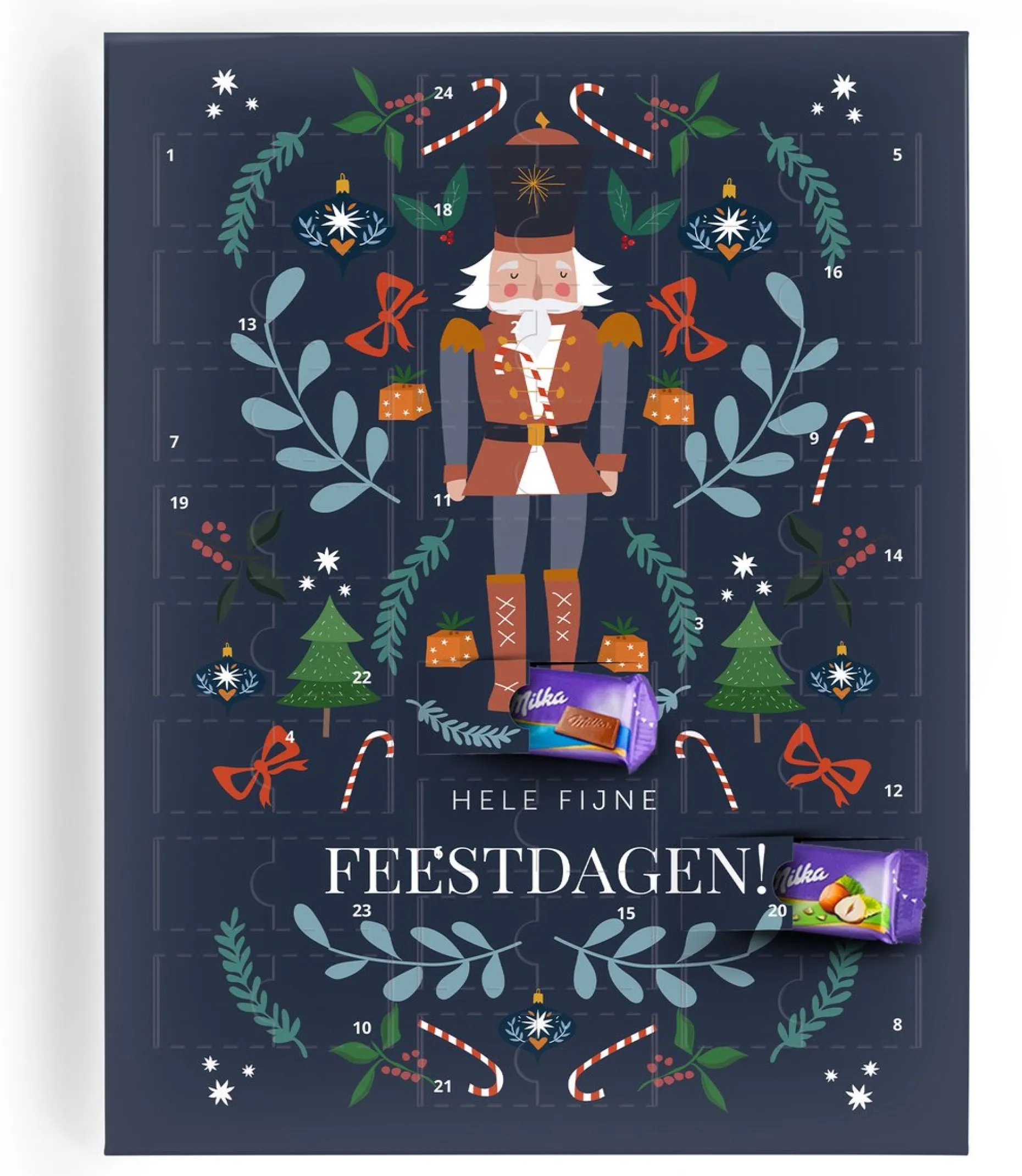 YourSurprise Adventskalenders^Milka Adventskalender Chocolade - Adventkalender 2023 - 24 Overheerlijke Milka Chocolaatjes - Verschillende Smaken - Het Ultieme Kerstcadeau