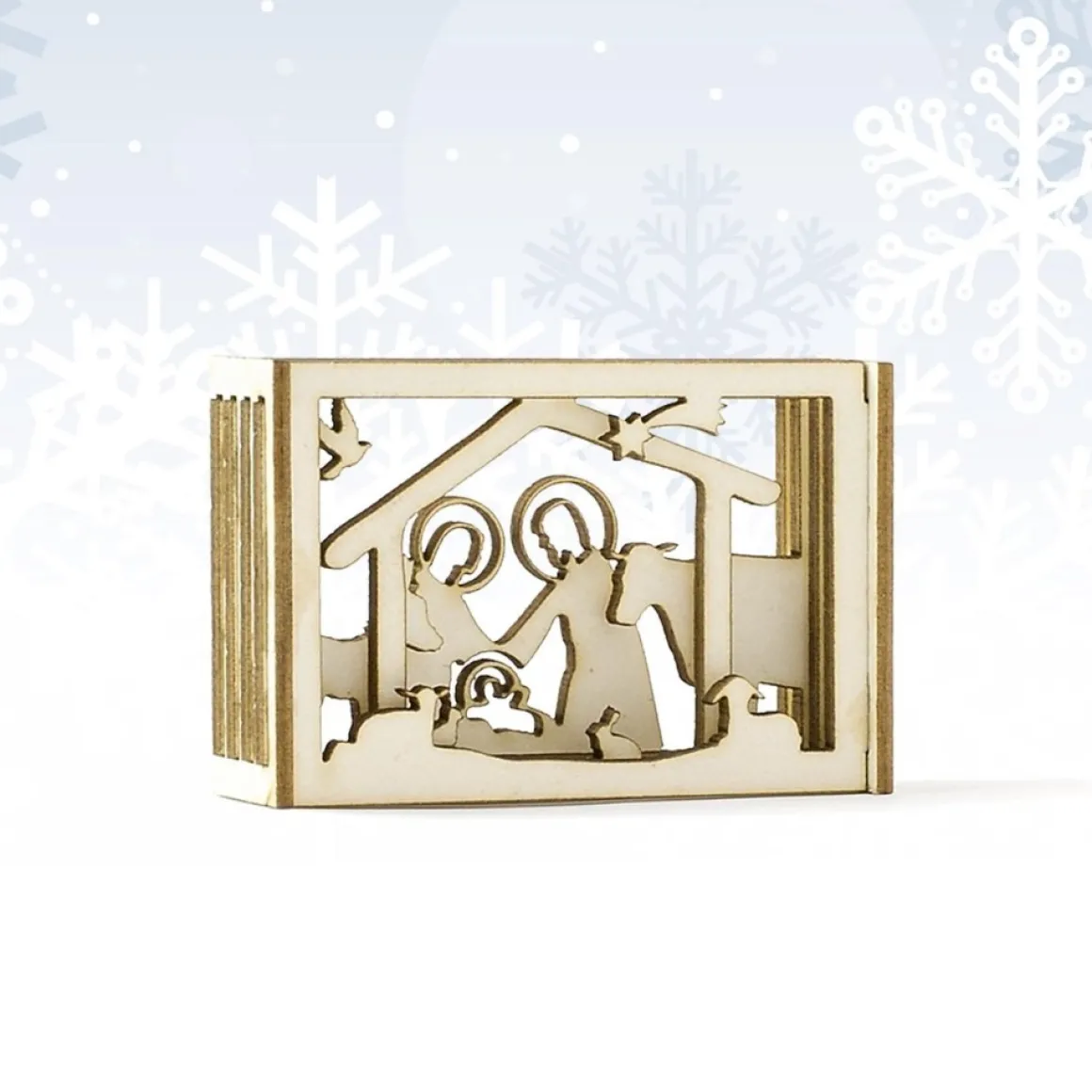 sign my sign Miniatuur Kerststal- Kerstdecoratie - Kerstcadeau - Lasergesneden Outlet