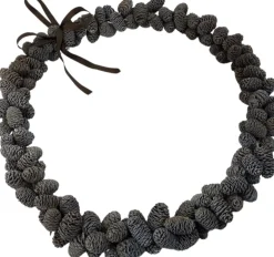 WDMT Mini Dennenappel Krans - O 35 Cm | Natuurlijke Kerst Decoratie | Kerstkrans | Krans Gemaakt Van Echte Dennenappels | Bruin Cheap