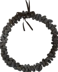 WDMT Mini Dennenappel Krans - O 35 Cm | Natuurlijke Kerst Decoratie | Kerstkrans | Krans Gemaakt Van Echte Dennenappels | Bruin Cheap