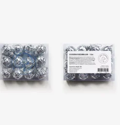 Happy Happenings Mini Discoballen - Zilver - 12 Stuks - Kerstballen - 3Cm Klein Best