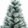 Everlands Kunstkerstbomen^Mini Kerstboom Tafelboom Vancouver Miniboom H75 Cm Groen/Wit