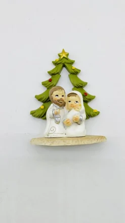 Merkloos Mini Kribbe / Kerstgroep , 6,2 X 3,7 X 8,5 Cm/ Massief Polystone Beeldje Outlet