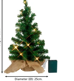 Star Trading Verlichte Kerstfiguren^Mini Led Kerstboom