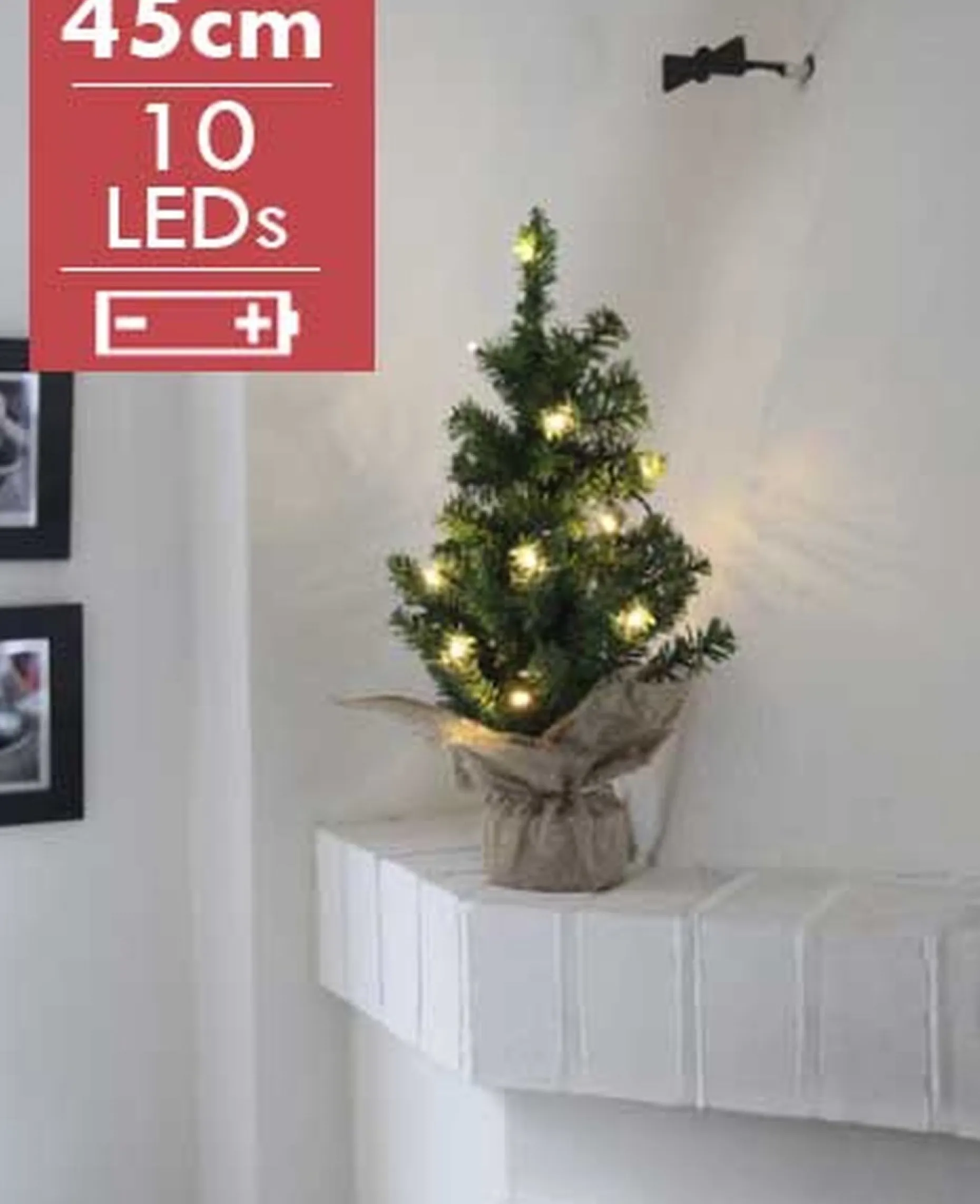 Star Trading Verlichte Kerstfiguren^Mini Led Kerstboom "Toppy" 45Cm