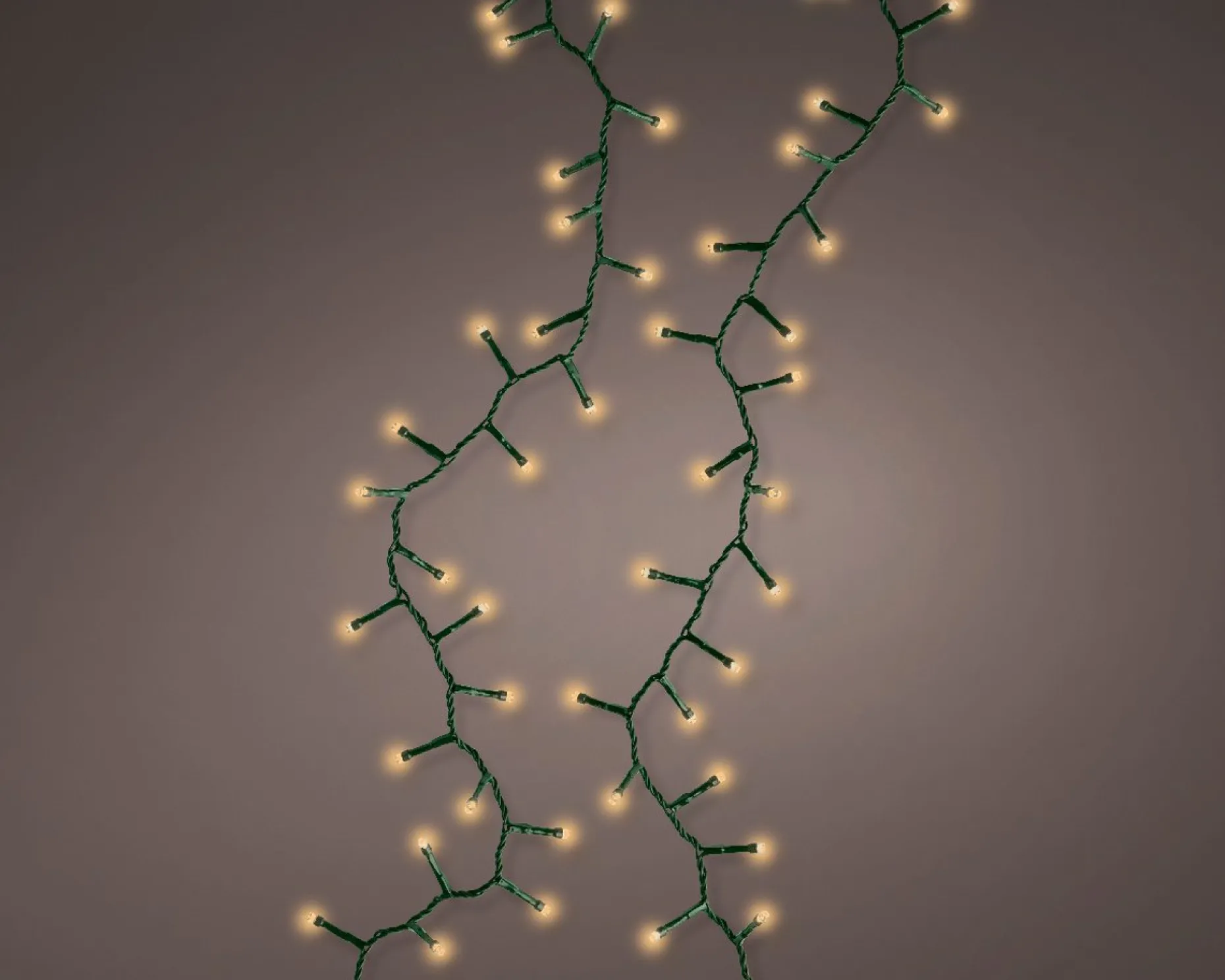 Lumineo Kerstlichtsnoeren^22,5M Led Compact Kerstverlichting - Steady - 1000 Lampjes - Goud - Dimbaar 22.5 Cm