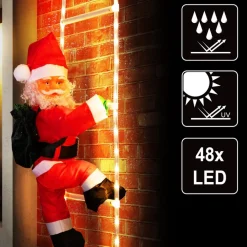 Monzana Led Kerstman 90Cm - Binnen/Buiten – Incl. Afstandsbediening New