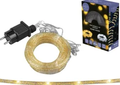 MOON in the room Lichtslangen^ - Decoratiesnoer 72 Led's Met Glitter - Zilver - Warm Wit - Ip44