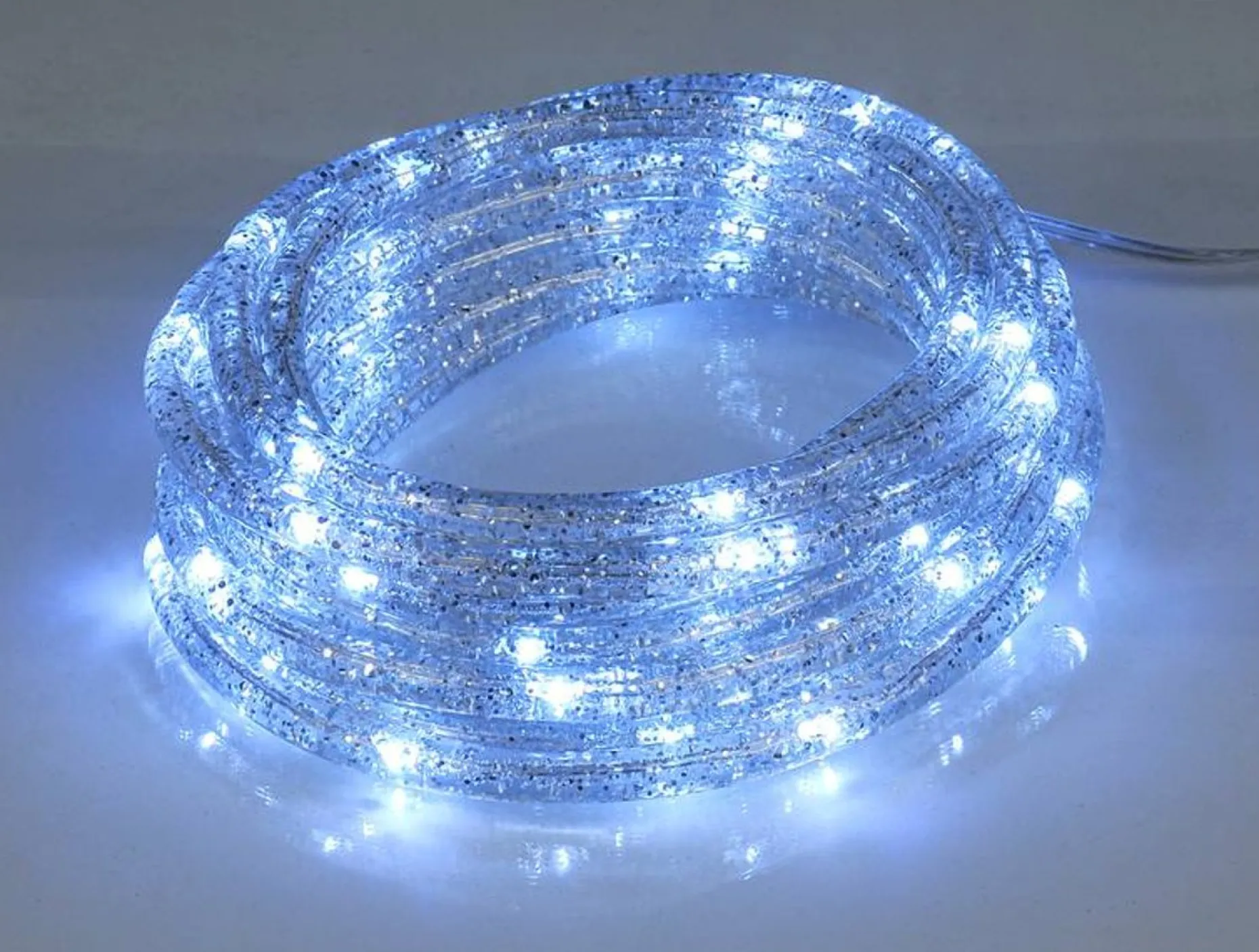 MOON in the room Lichtslangen^ - Decoratiesnoer 72 Led's Met Glitter - Zilver - Koud Wit - Ip44