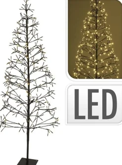 Nampook Verlichte Kerstfiguren^ Kerstboom Met 400 Led - 180Cm Lichtboom 400Led - 180Cm - Voor Binnen En Buiten - Warm Wit