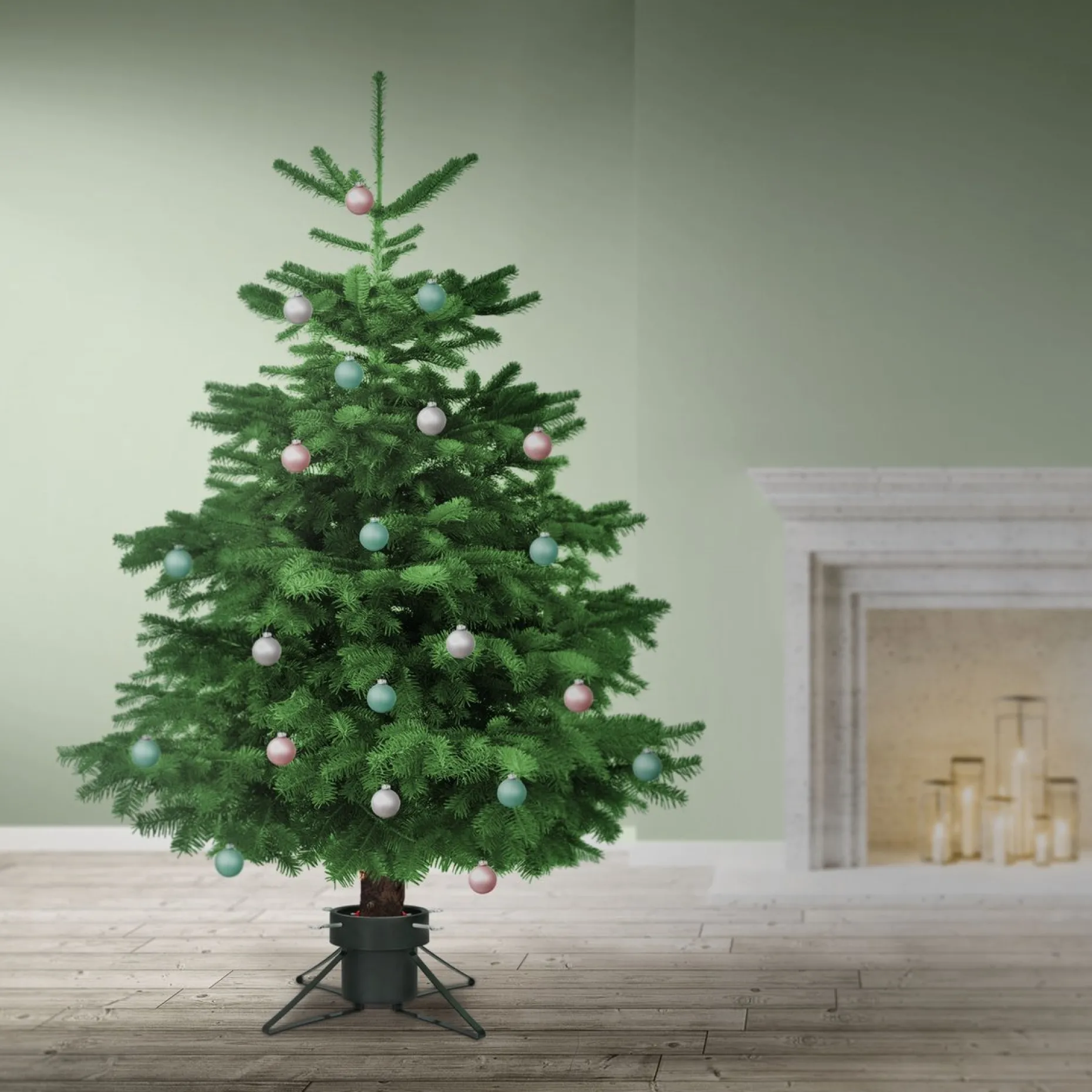 Nampook Kerstboomstandaarden^ - Kerstboomstandaard - Groot - Voor Bomen Tot 2,5 Meter - Waterreservoir - Groen