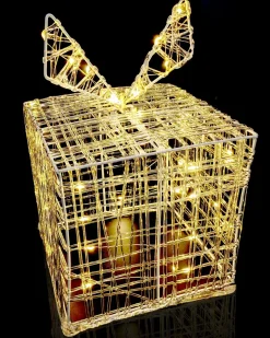 Nampook Verlichte Kerstfiguren^ Kerstverlichting Geschenkdoos - 30 Led - 15Cm Hoog