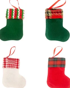 Merkloos 2023 Nieuwe 4 Stuks Kerstmis Kerst Cadeautjes Kerstsokken Kerstdecoratie Kerstversiering Woonkamer Binnen Cheap