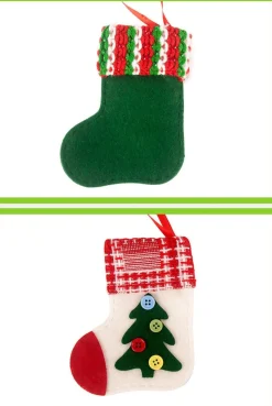Merkloos 2023 Nieuwe 4 Stuks Kerstmis Kerst Cadeautjes Kerstsokken Kerstdecoratie Kerstversiering Woonkamer Binnen Cheap