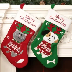 Merkloos 2023 Nieuwe 2 Stuks Kerstmis Kerst Cadeautjes Kerstsokken Kerstdecoratie Kerstversiering Woonkamer Binnen Discount